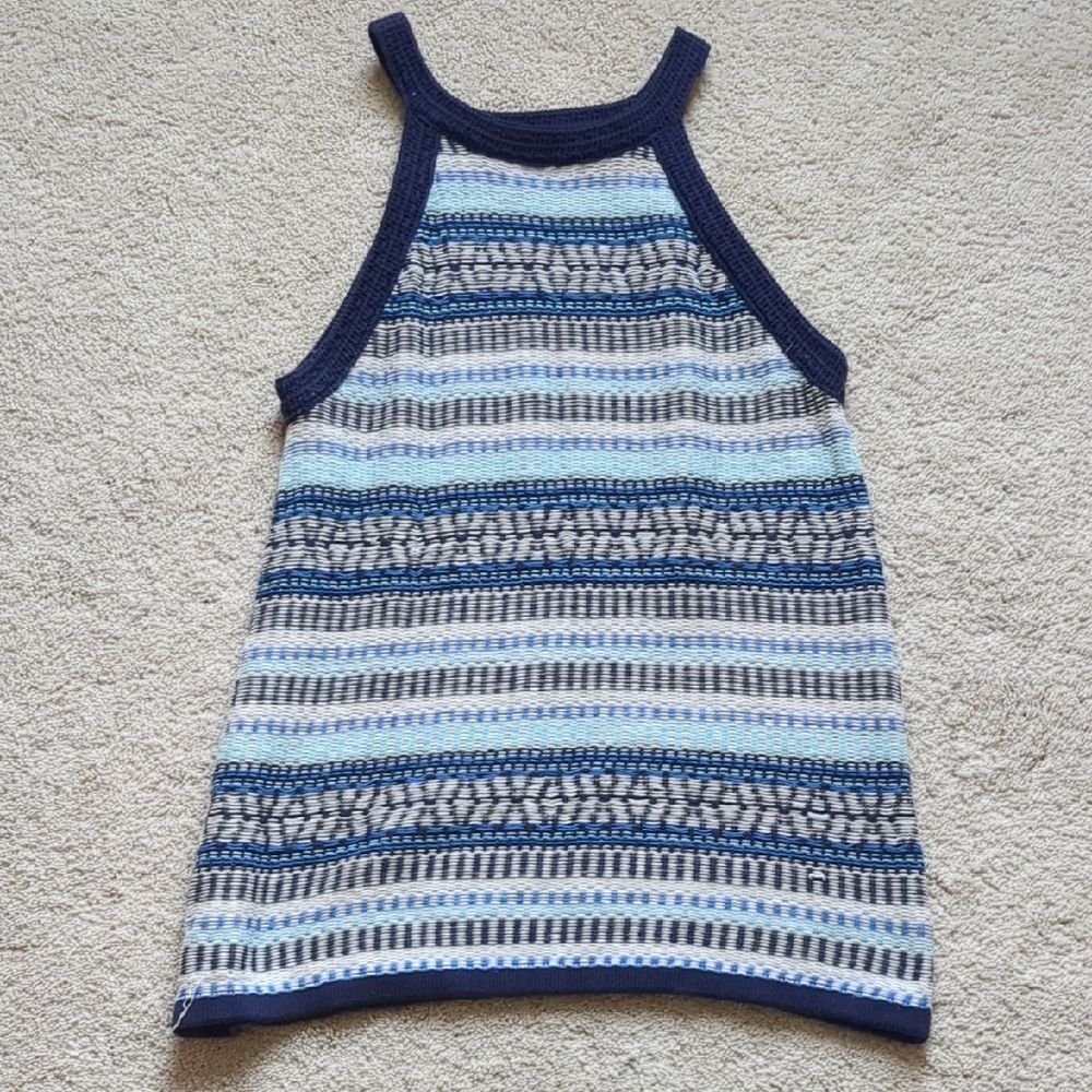 Anthropologie Moth Colmar Intarsia Sweater Knit Tank Size M